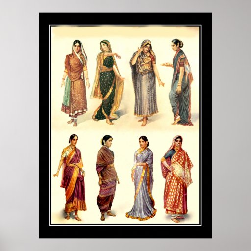 Fashion India  Vintage Poster