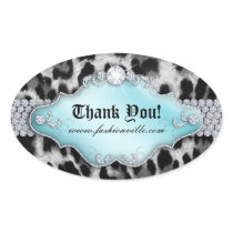 Fashion Leopard Sticker Jewelry Blue Black