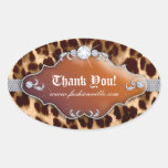 Fashion Leopard Sticker Jewelry Brown