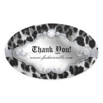 Fashion Leopard Sticker Jewelry White Black