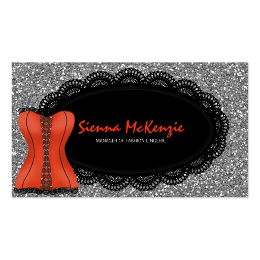 Fashion Lingerie Business Card (front side)