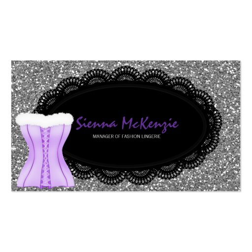 Fashion Lingerie Business Cards (front side)