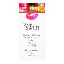 Fashion Makeup Artist Colorful Lips N Lights Custom Rack Card