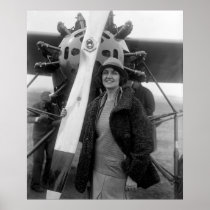 Fashion Meets Aviation, 1920s Print