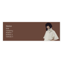 Fashion Merchandiser - Skinny Business Card Template