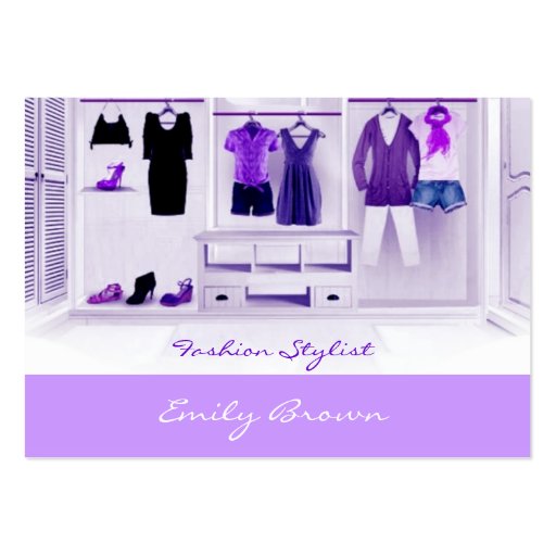 Fashion Mode Stylist Business Card (front side)