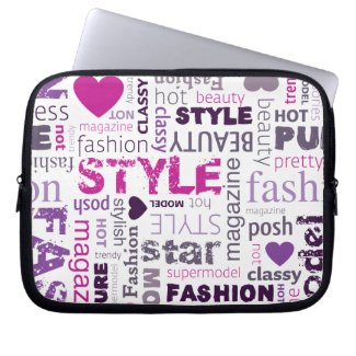 Fashion Model Style Beauty Laptop Protective Case Computer Sleeves