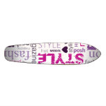 Fashion Model Style Beauty Old School Skateboard