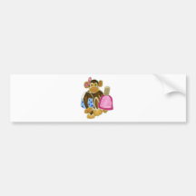 Fashion Monkey Nail Polish Bumper Stickers