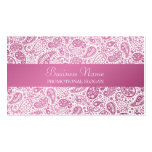 Fashion Paisley Pink Professional Business Card Templates