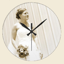 fashion photo of bride, business wall clock wall clocks