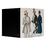 Fashion plate depicting male clothing 3 ring binder
