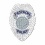 Fashion Police Badge Embroidered Polo Shirt
