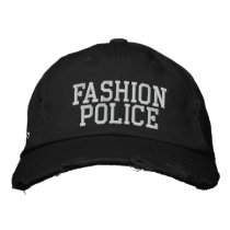 Fashion Police embroidered hats by Ricaso_Graphics Fashion Police embroidered hats