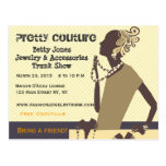 Fashion Pretty Couture  Jewelry Trunk Show Post Cards