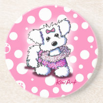 Fashion Princess Maltese Coaster coasters