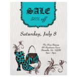 Fashion Purse Boot Zebra Leopard Sale Personalized Flyer