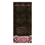 Fashion Rack Card Lingerie Lace Peach Brown Leathr