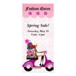 Fashion Rack Card Scooter Woman Purses