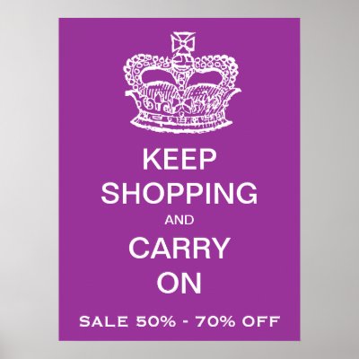 Fashion Retail on Fashion Retail Sale Poster Crown Purple By Thefashioncafe