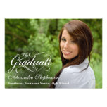 Fashion Script Graduation Overlay Custom Announcement