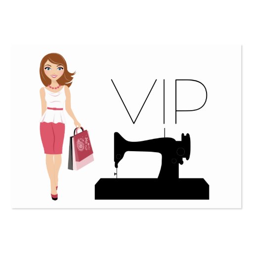 Fashion / Seamstress VIP Card - SRF Business Card Templates (front side)