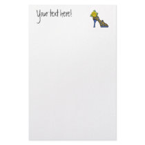 Fashion Shoe with Rose  01 Stationery Paper