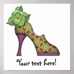 Fashion Shoe with Rose  08 Poster