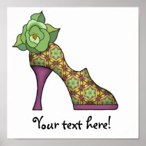 Fashion Shoe with Rose  08 Poster