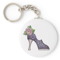 Fashion Shoe with Rose  09 Key Chain