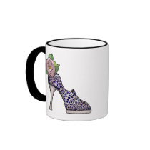 Fashion Shoe with Rose  09 Mugs