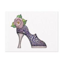 Fashion Shoe with Rose  09 Postcards