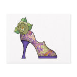 Fashion Shoe with Rose  11 Postcards