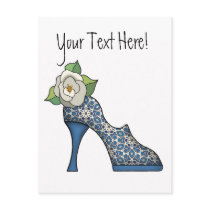 Fashion Shoe with Rose  20 Postcards