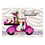 Fashion Shoes Jewelry Zebra Purple Gold Business Cards