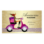 Fashion Shopping Bags Jewelry Purple Gold Reg Business Card Templates