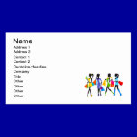 Fashion Shopping Girls Illustration business cards