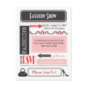 Fashion Show Invite postcards