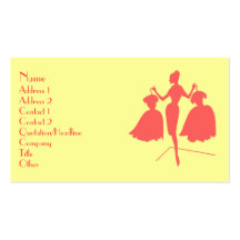 Fashion Silhouette Business Card