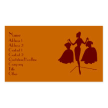 Fashion Silhouette Business Card Template