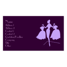 Fashion Silhouette Business Card Templates