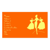 Fashion Silhouette Business Card Templates