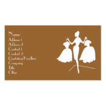Fashion Silhouette Business Cards