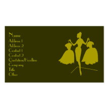 Fashion Silhouette Business Cards