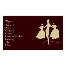 Fashion Silhouette Business Cards