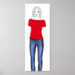 Fashion Sketch - Denim Poster