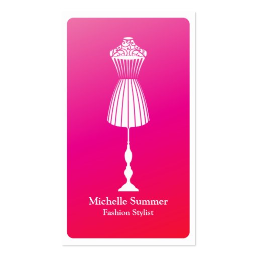 Fashion Stylist Business Card Zazzle