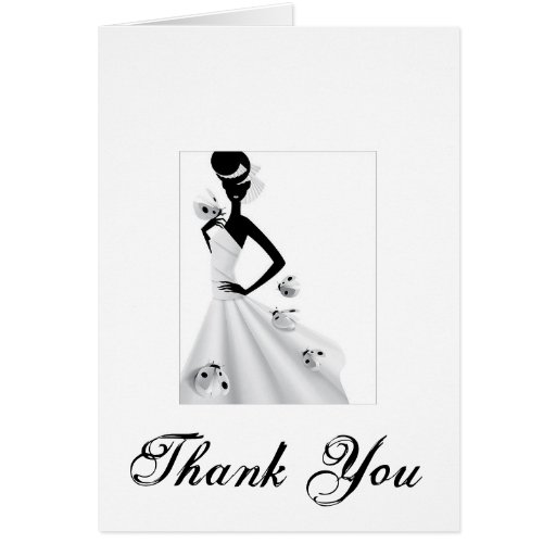 Fashion thank you card | Zazzle