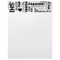 Fashion Word Collage Vector Illustration - alt Letterhead Design