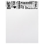 Fashion Word Collage Vector Illustration - alt Letterhead Design